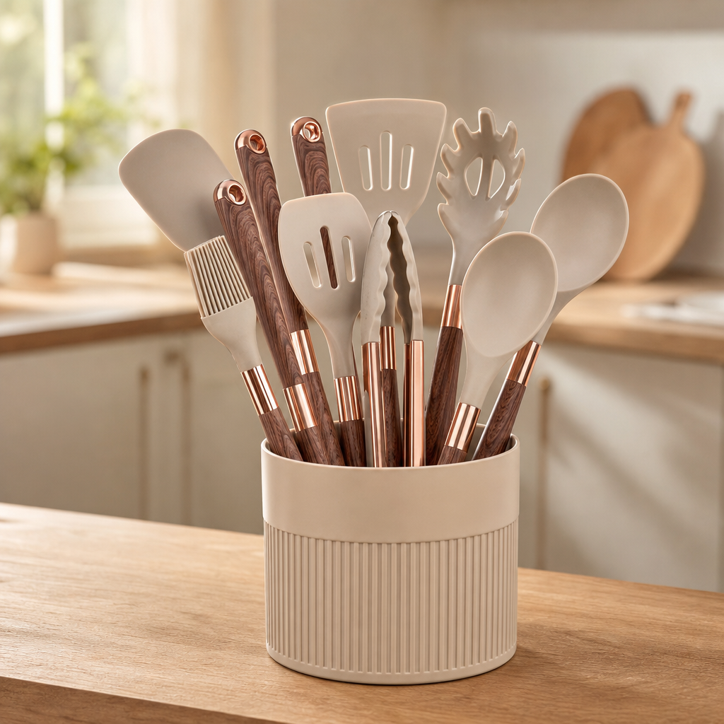 10-Piece Silicone Kitchen Utensil Set, Heat Resistant