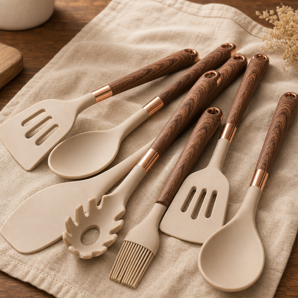 10-Piece Silicone Kitchen Utensil Set, Heat Resistant