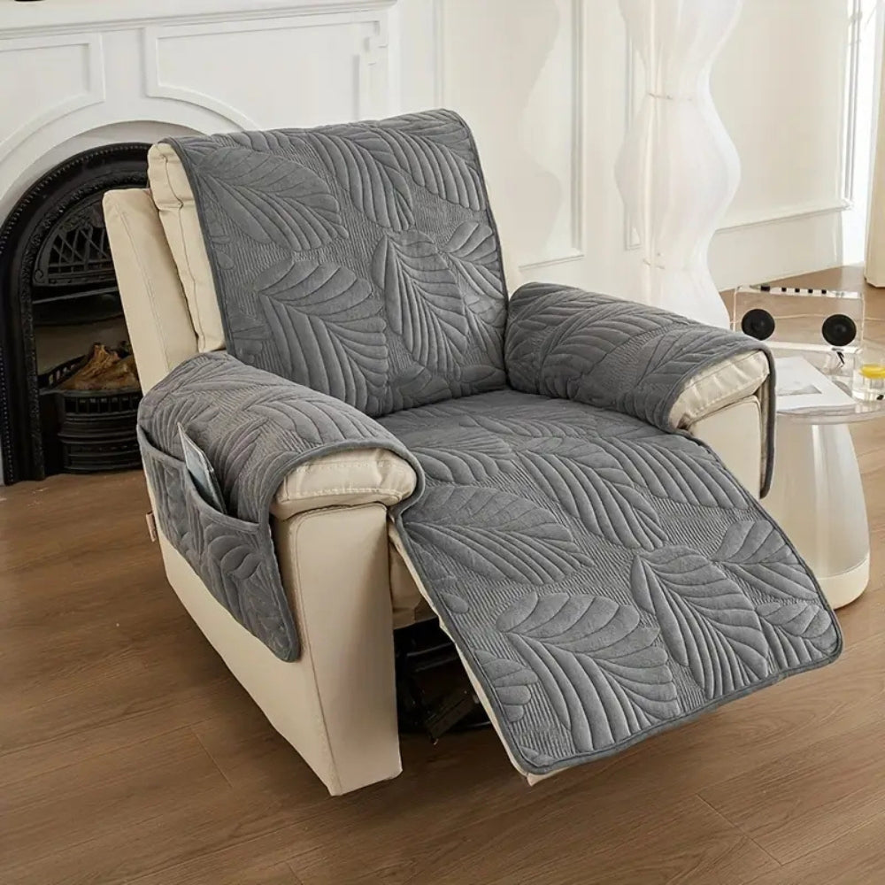 Verdant Leaf Microfiber Recliner Slipcover