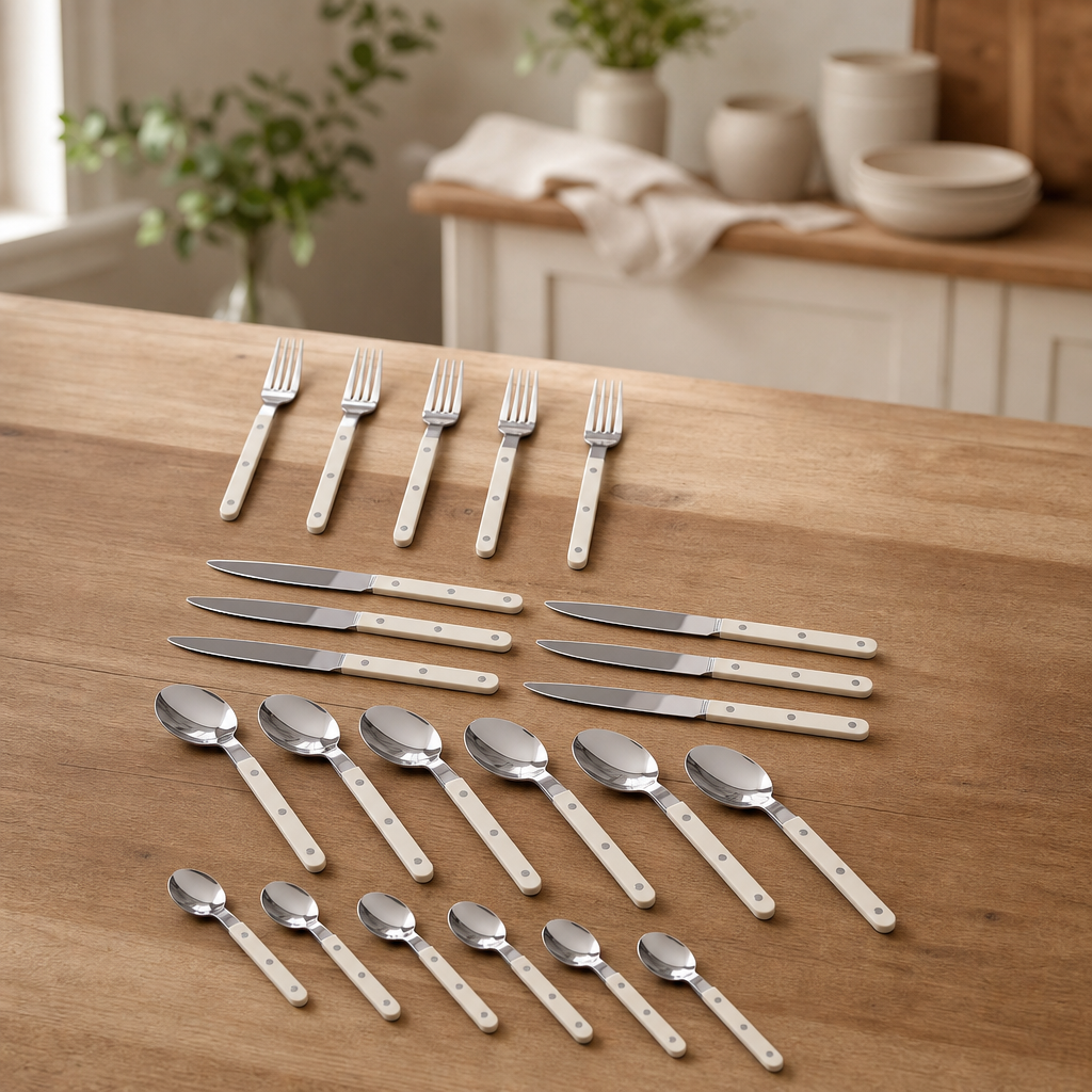 24-Piece Stainless Steel Flatware Set, Service for 6