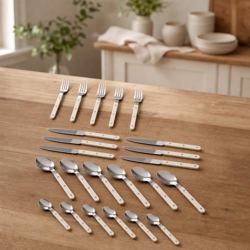 24-Piece Stainless Steel Flatware Set, Service for 6