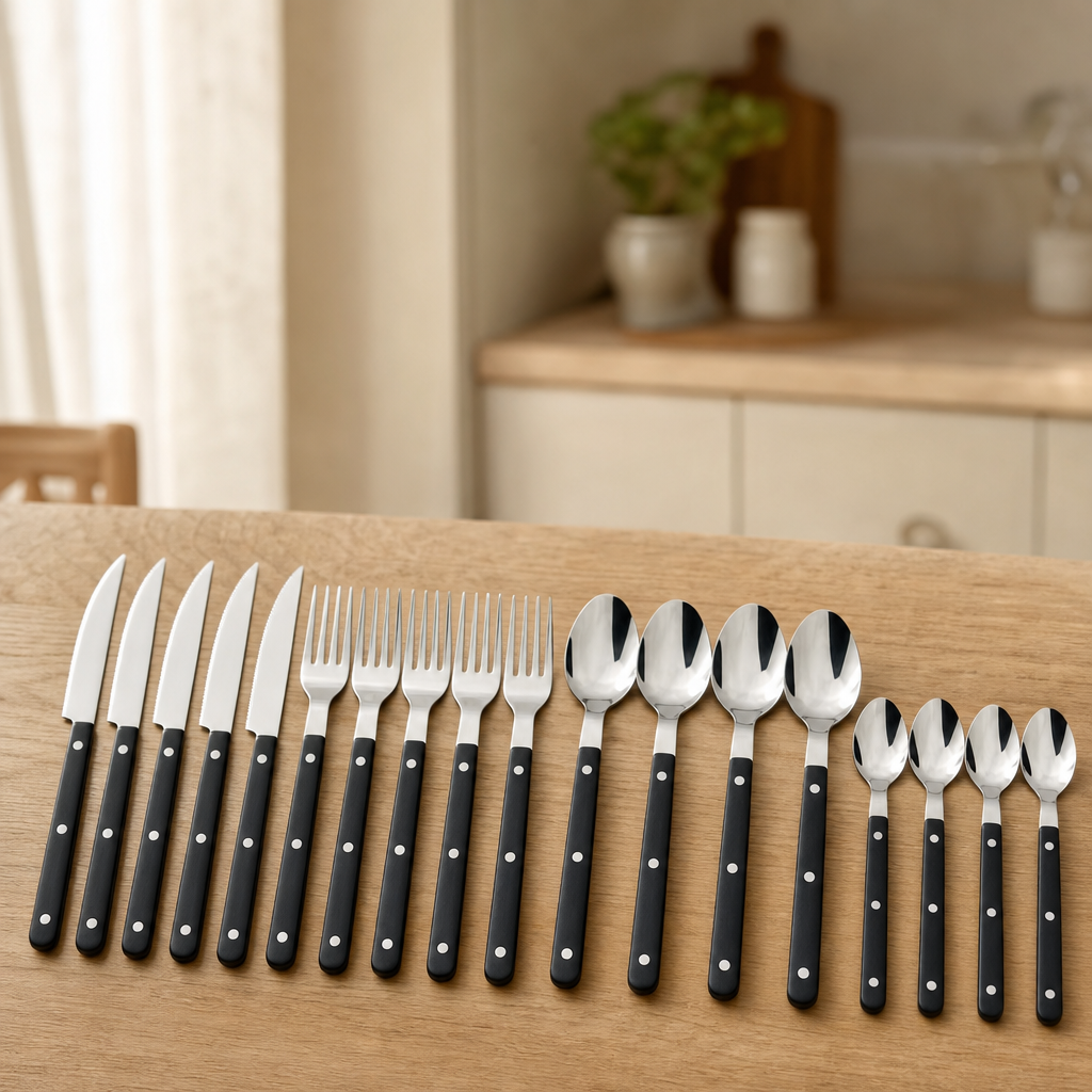 24-Piece Stainless Steel Flatware Set, Service for 6