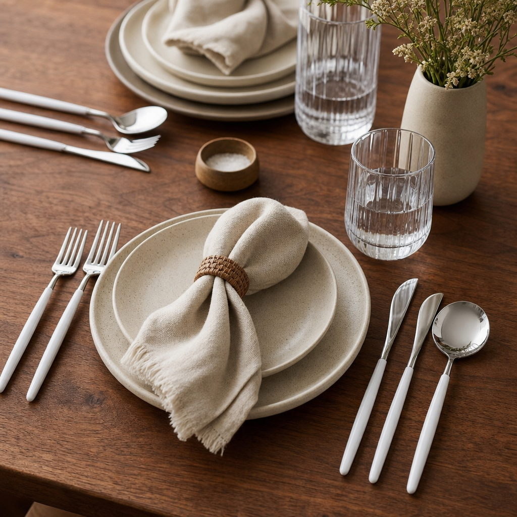 30-Piece Stainless Steel Flatware Set, Service for 6
