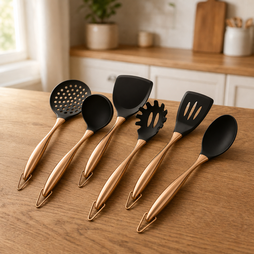 6-Piece Non-Stick Stainless Steel Utensil Set