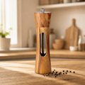 Adjustable Wood Salt and Pepper Grinder Set