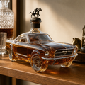 Car-Shaped Glass Whiskey Decanter, Home Bar Centerpiece