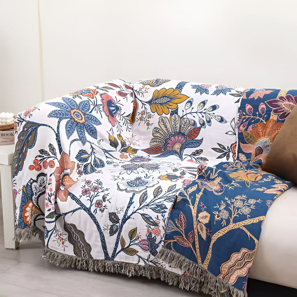 cotton-blanket-throw-reversible-floral-tassel-trim-img1.jpg