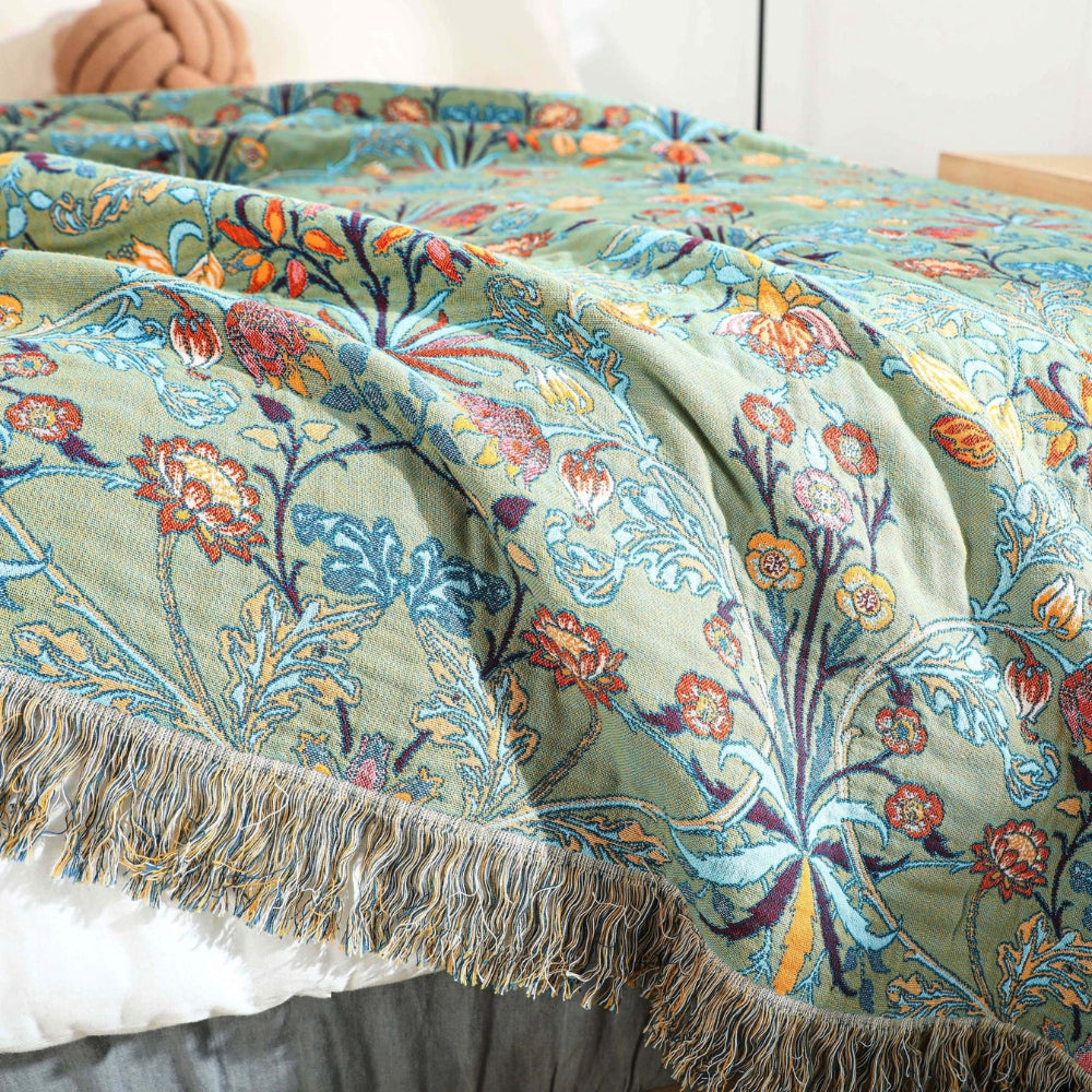 cotton-reversible-blanket-throw-floral-jacquard-breathable-fringed-img5.jpg