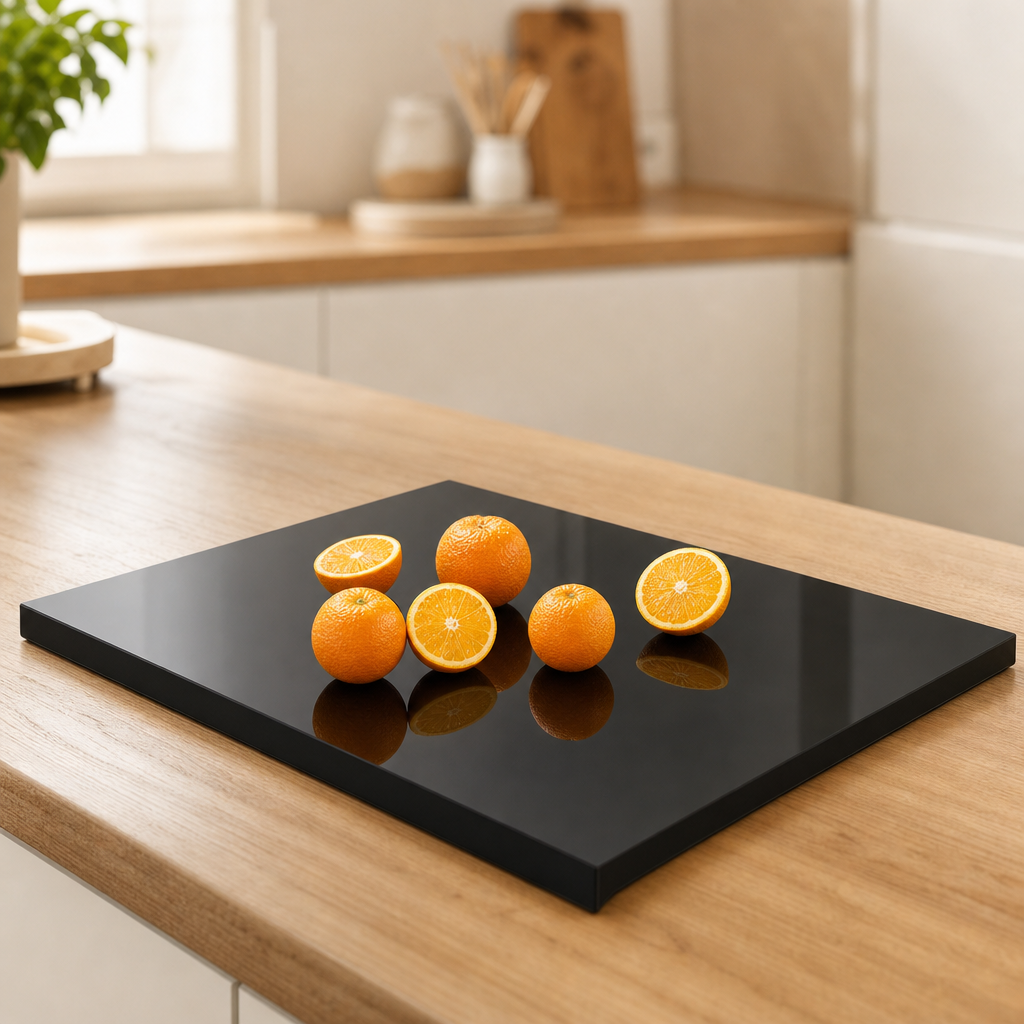 CUTTURA Acrylic Cutting Board with Protective Lip