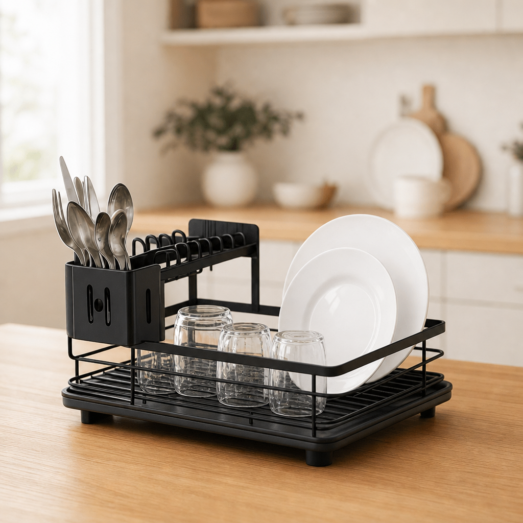 Foldable Stainless Steel Dish Drying Rack