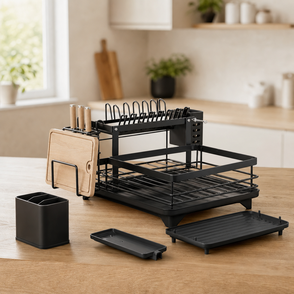 Foldable Stainless Steel Dish Drying Rack