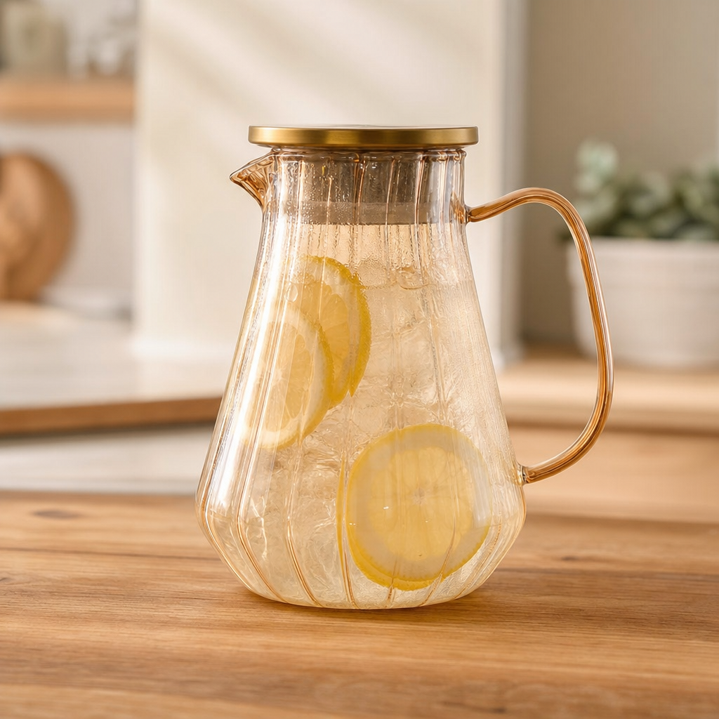 Heat-Resistant Glass Pitcher, 51 oz