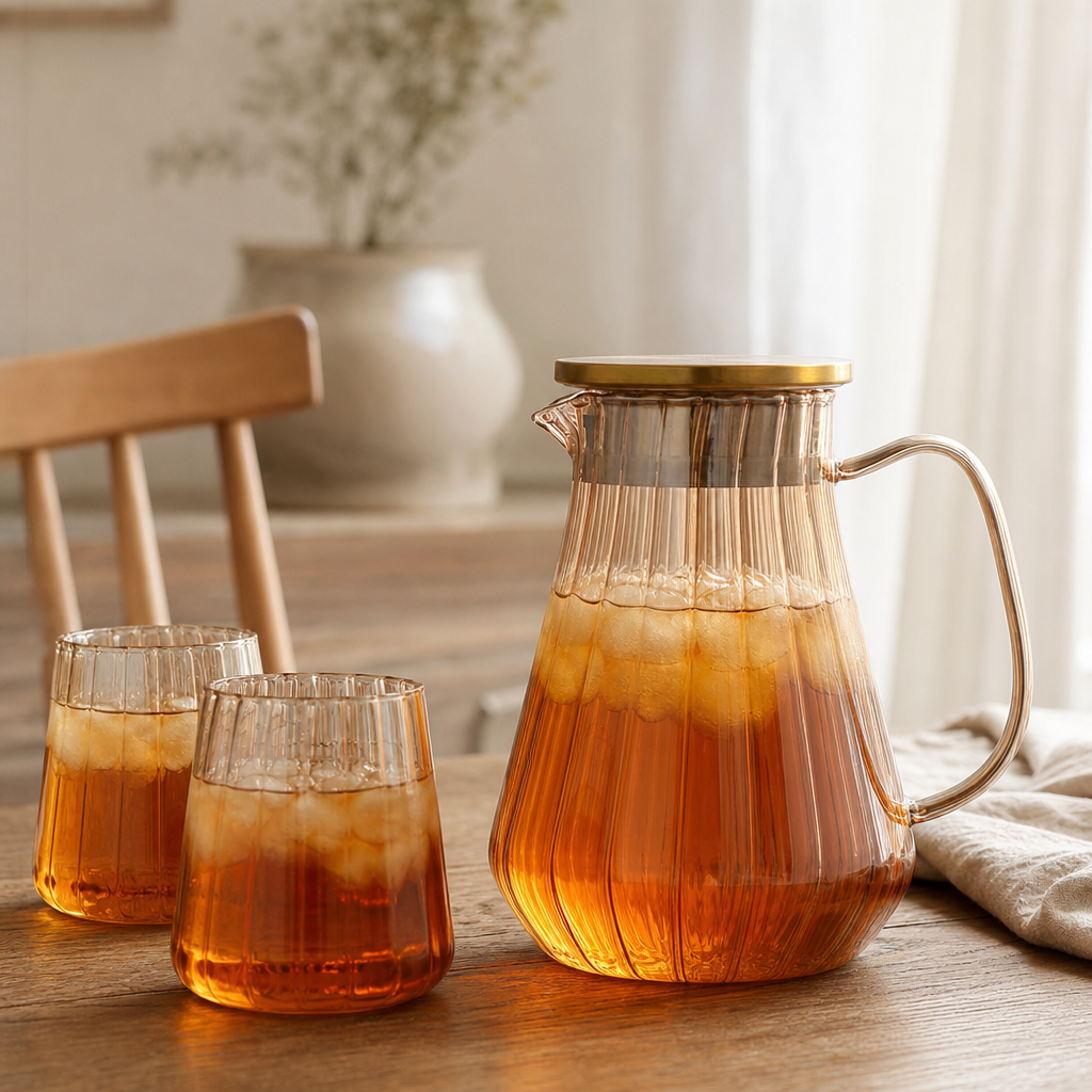 Heat-Resistant Glass Pitcher, 51 oz