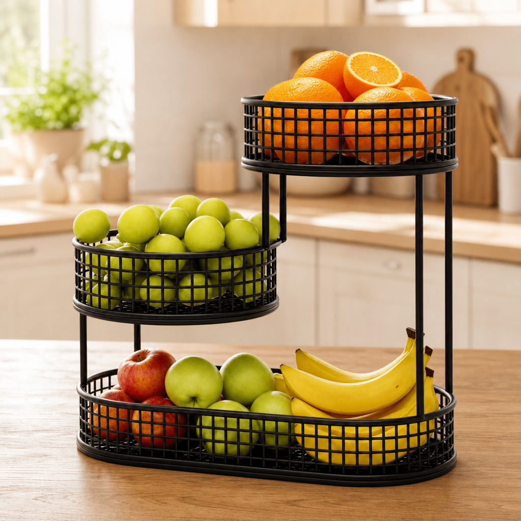 HOMEARC Multi-Tier Fruit and Snack Stand