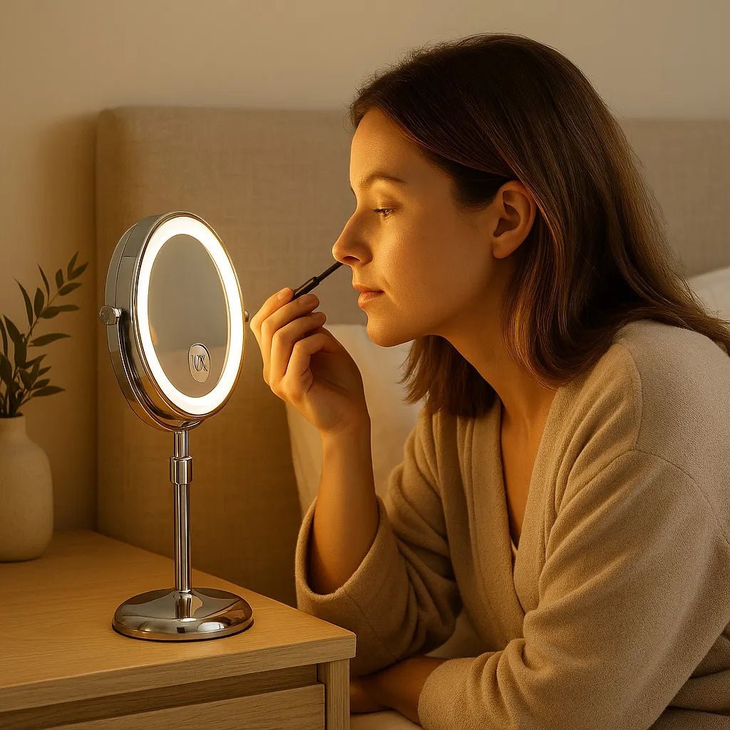 led-vanity-mirror-with-10x-magnification-for-makeup-3-dimmable-light-modes-img2.webp