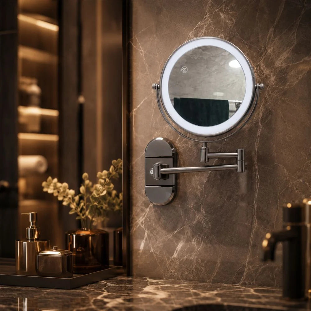 led-vanity-mirror-with-folding-arm-for-bathroom-3x-magnifying-no-drill-img2.webp