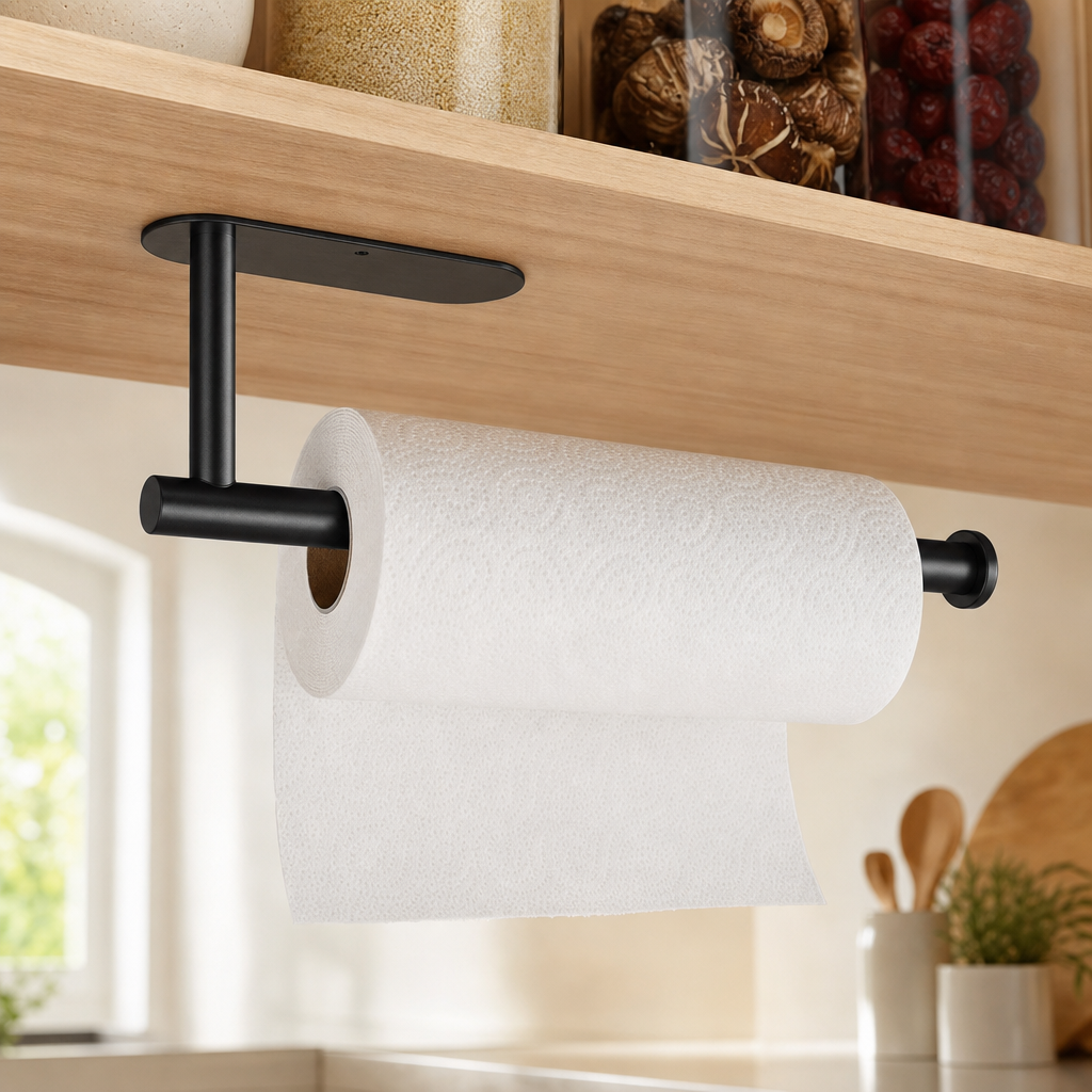 Under-Cabinet Paper Towel Holder, Stainless Steel