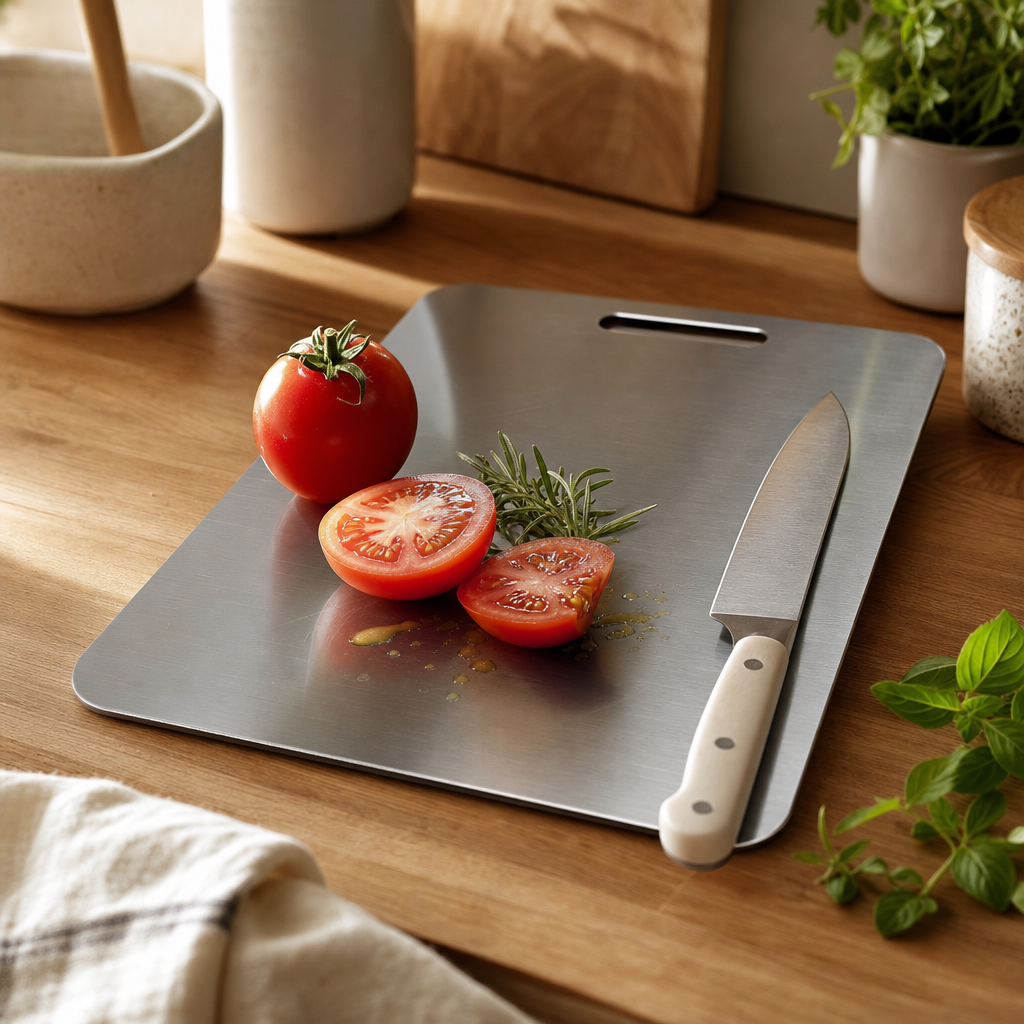 Stainless Steel Cutting Board, Odor and Stain Resistant