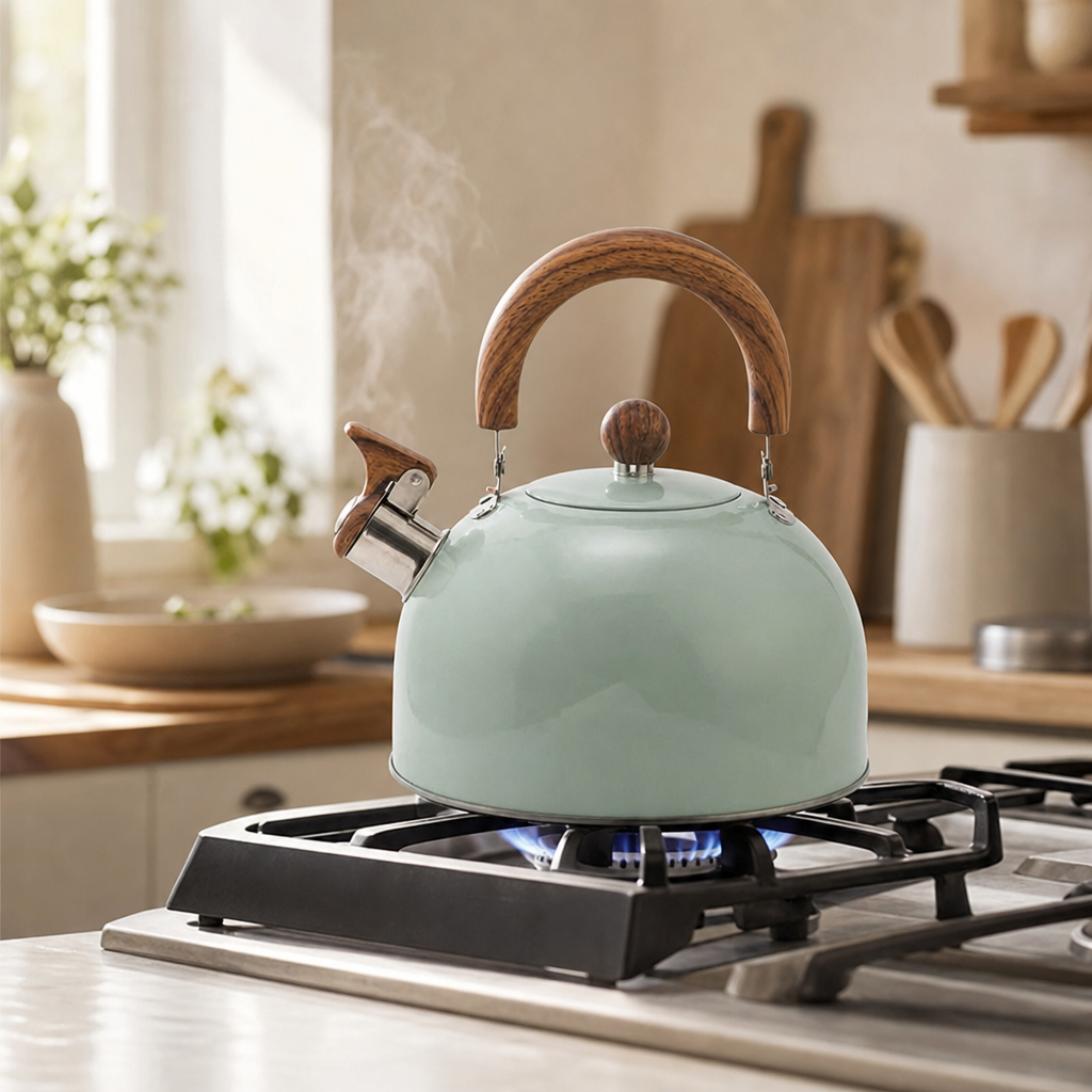 Whistling Stovetop Tea Kettle, 3 Liter Stainless Steel
