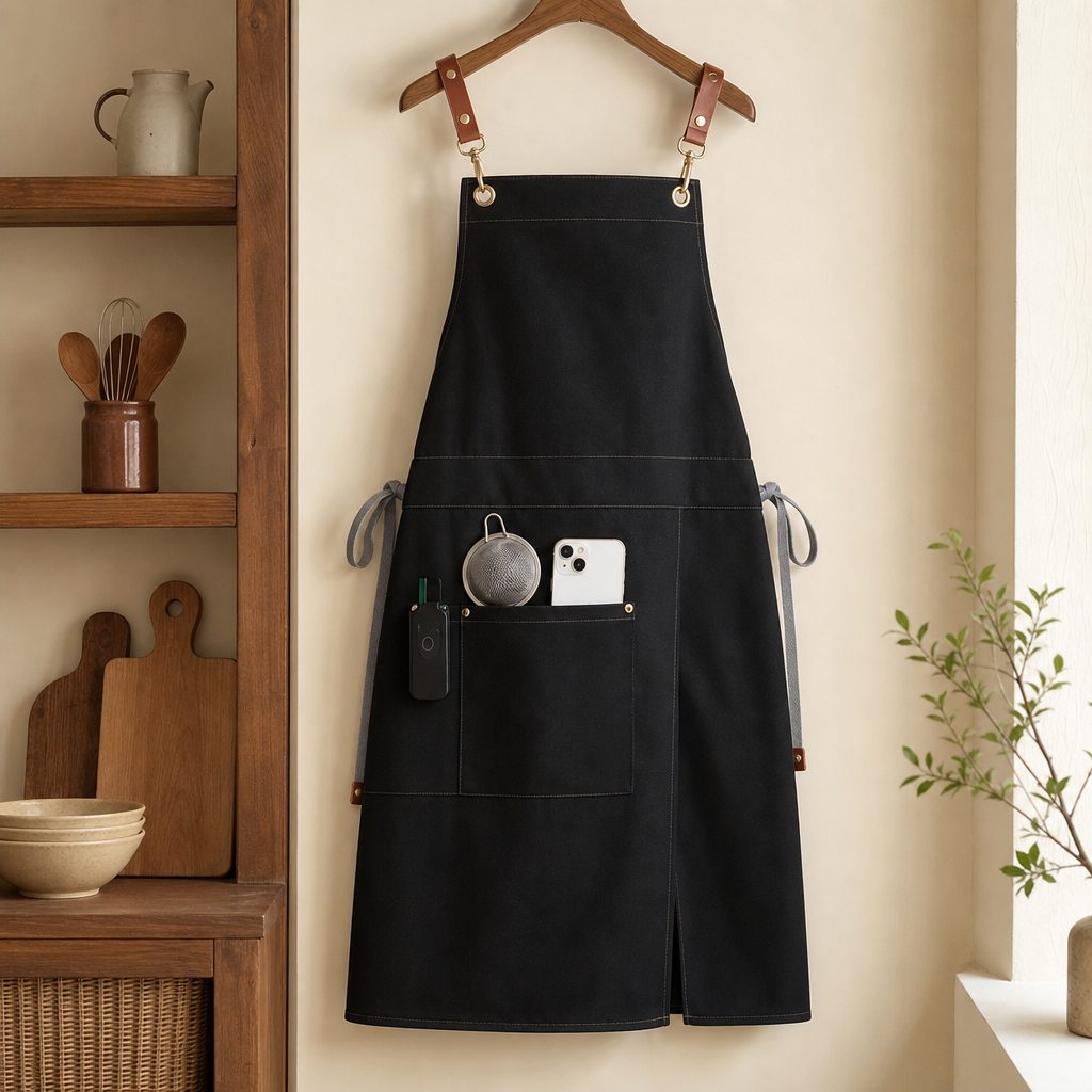 WorkEase Waterproof Split-Leg Canvas Apron